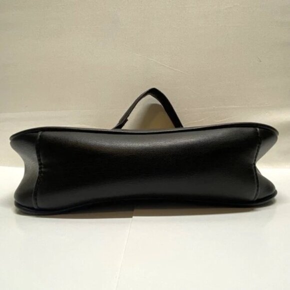 Bebe Gia Crossbody Shoulder Bag Quilted Faux Leather Gold Chain Strap Logo GUC - Picture 10 of 15